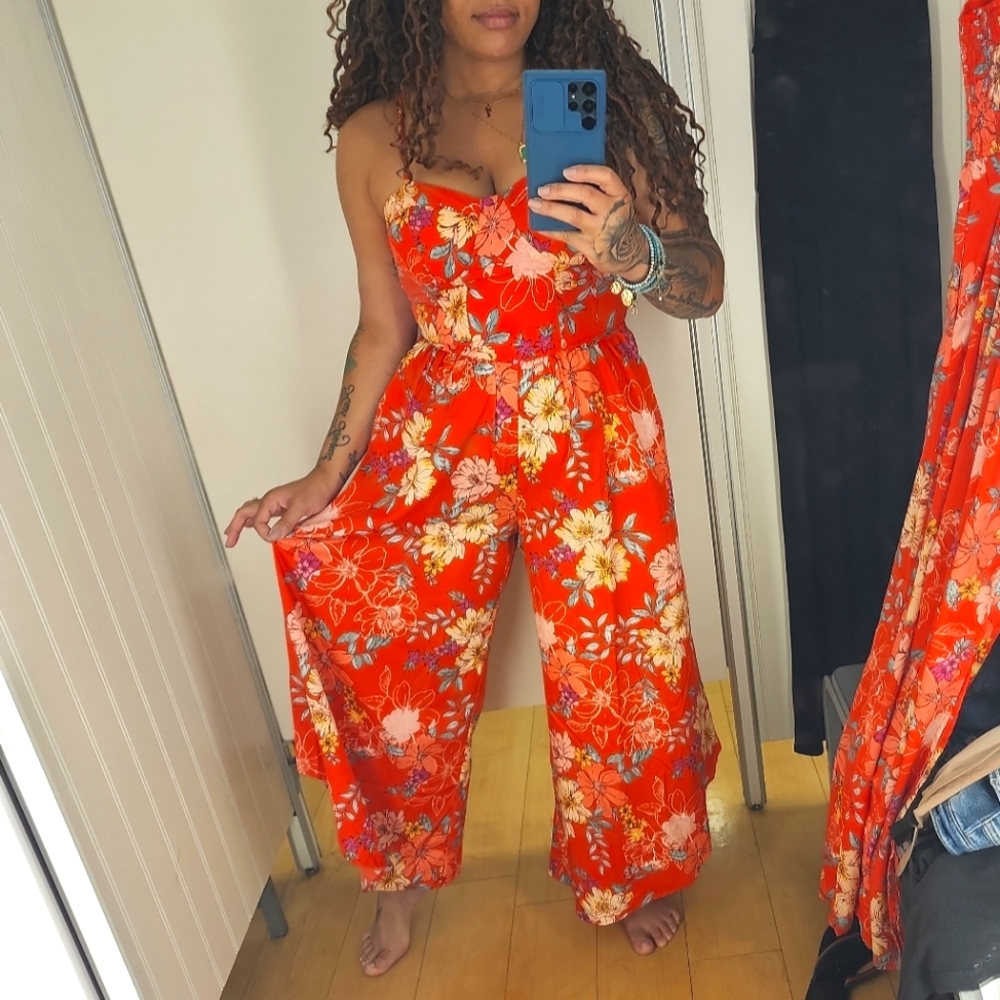 Bustier top jumpsuit
